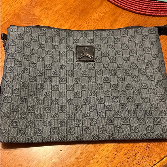 Jordan Black and Gray Checkered computer laptop  Bag - Picture 1 of 5